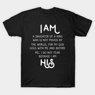 I AM HIS DAUGHTER KING SHIRT GIRLS T-Shirt